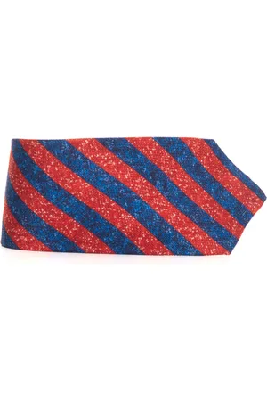 Kiton Ties, male, , Size: ONE SIZE Fantasy Silk Tie with 7 Folds