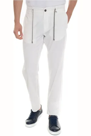 CANALI Slim-fit Trousers, male, , Size: 2XL Stretch Tie Waist Jogger Chino Pants