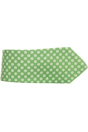 Kiton Ties, male, , Size: ONE SIZE Fantasy Silk Tie with 7 Folds