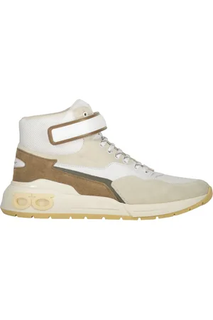 Salvatore Ferragamo Sneakers, male, , Size: 11 US Stylish High-top Sneakers with Fabric Inserts