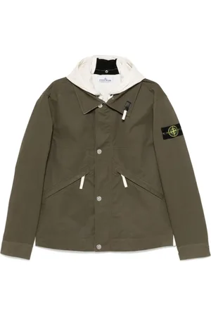 Stone Island Light Jackets, male, , Size: L Cotton Jacket