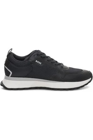 HUGO BOSS Sneakers, male, , Size: 7 US Reflective high-top sneaker with cleated sole