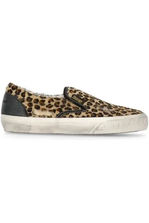 Golden Goose Sneakers, female, , Size: 10 US Animalier Leather Sneakers Round Toe