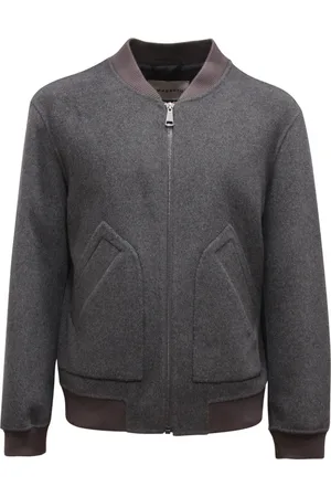 AMARANTO AMARÁNTO, Bomber Jackets, male, , Size: S Wool Cashmere Jacket Grey Model B6S0006