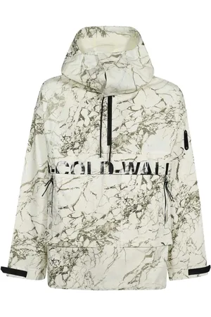 A-cold-wall* Light Jackets, male, , Size: M Logo Print Hooded Cotton Jacket
