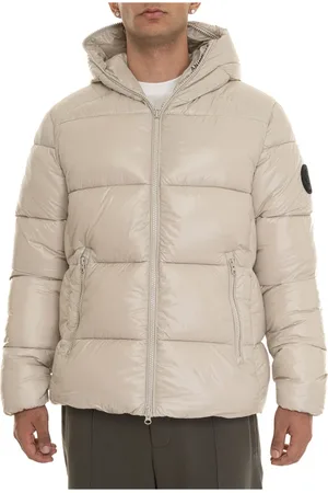 save the duck Winter Jackets, male, , Size: M Glossy Hooded Quilted Jacket