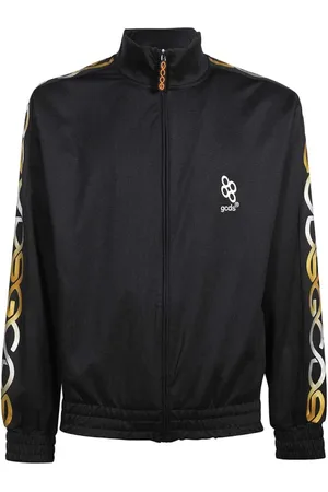 GCDS Light Jackets, male, , Size: S Logo Sleeve Techno Fabric Sweatshirt