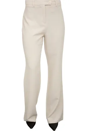 Nenette Wide Trousers, female, , Size: L Ivory Knit Flare Pants