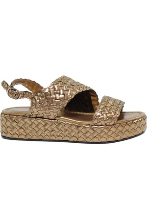 Pon´s quintana Wedges, female, , Size: 10 US Metallic Oassi Sandals