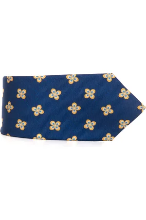 Kiton Ties, male, , Size: ONE SIZE Fantasy Silk Tie with 7 Folds