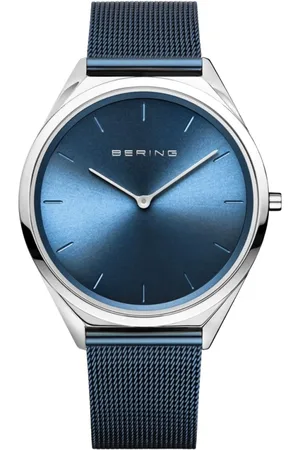 Bering Watches, unisex, , Size: ONE SIZE Unisex Watch silver, blue Ultra Slim 17039-307