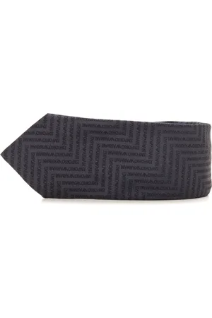 Emporio Armani Ties, male, , Size: ONE SIZE Logo Silk Tie Tongue