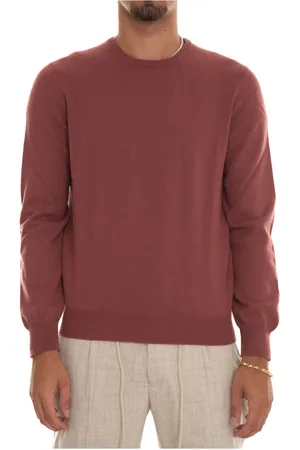 Gran Sasso Cashmere Knitwear, male, , Size: L Cashmere Slim Fit Pullover Made in Italy