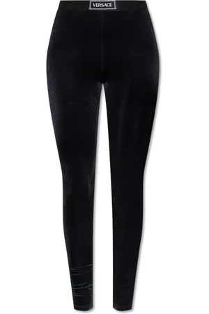 VERSACE Leggings, female, , Size: XS Velvet leggings