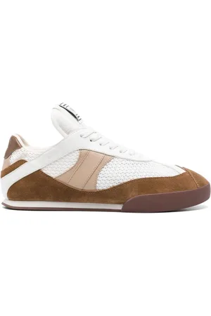 Chloé Sneakers, female, , Size: 6 US Panelled Leather Sneakers White/Brown