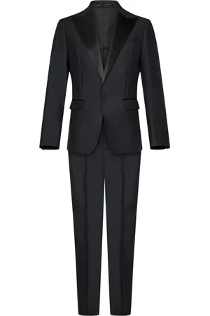 Dsquared2 Single Breasted Suits, male, , Size: 3XL Wool Silk Suit Classic Style