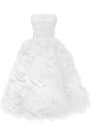 MILLÀ Dramatically flowered tulle dress in