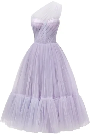 MILLÀ One-Shoulder Cocktail Tulle Dress
