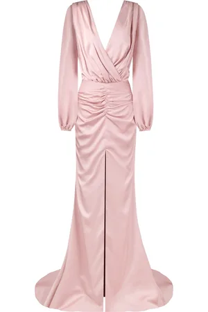 MILLÀ Fancy silk maxi evening dress