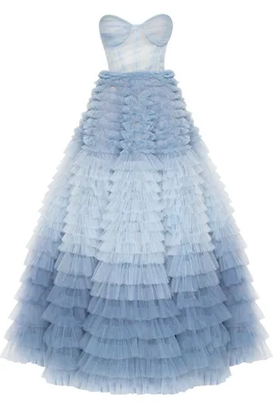 MILLÀ Strapless Frill-Layered Fluffy Dress