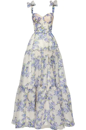 MILLÀ Tender floral maxi tie-strap dress