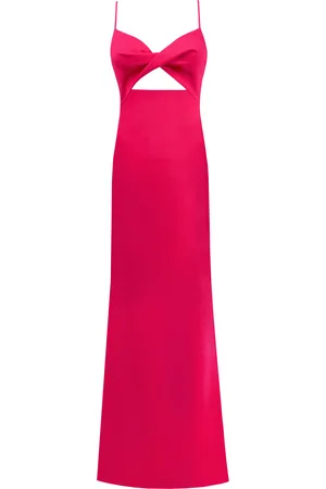 MILLÀ Twisted cutout fuchsia bodice maxi dress