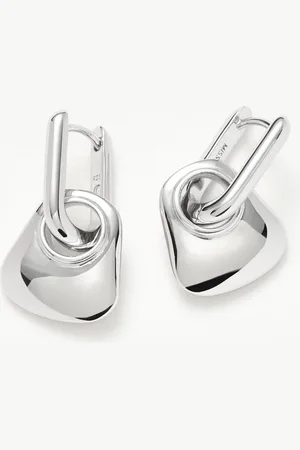 Missoma Hera Mini Charm Hoop Earrings | Silver Plated