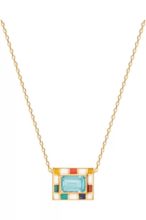 Nevernot Women's Let's Play Chess 14K Gold Topaz Necklace - - OS - Moda Operandi - Gifts For Her
