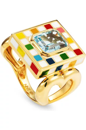 Nevernot Women Gold Rings - Women's Let's Play Chess 18K Gold Ring - - US 4 - Moda Operandi - Gifts For Her