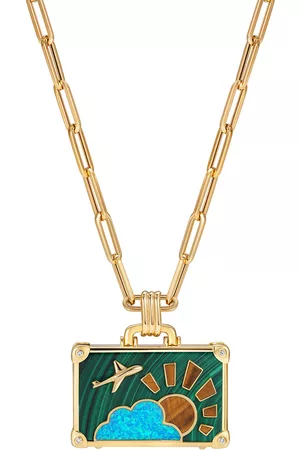 Nevernot Women Necklaces - Women's Amazonian Adventures 14K Yellow Gold Multi-Stone Necklace - - OS - Moda Operandi - Gifts For Her