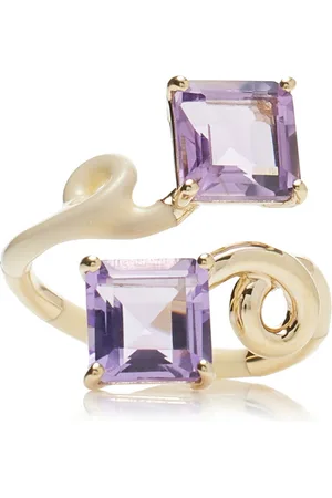 BEA BONGIASCA 9K Gold; Amethyst; And Enamel Ring - - US 7 - Moda Operandi - Gifts For Her
