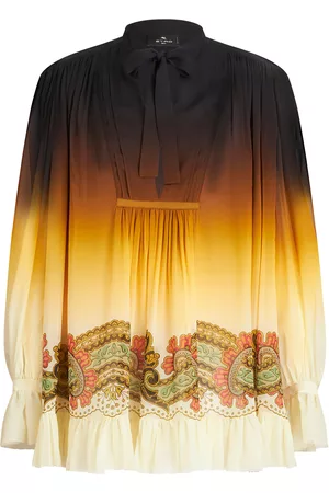 Etro Women Tunic Dresses - Women's Embroidered Degradé Silk Chiffon Tunic Dress - - IT 38 - Moda Operandi