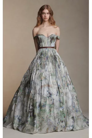 Danielle Frankel Women Evening Dresses & Gowns - Women's Alora Floral Silk Taffeta Gown - - US 00 - Only At Moda Operandi