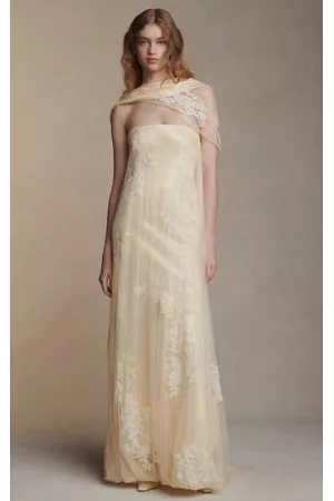 Danielle Frankel Women Evening Dresses & Gowns - Women's Yara Lace Overlay Gown - - US 00 - Only At Moda Operandi