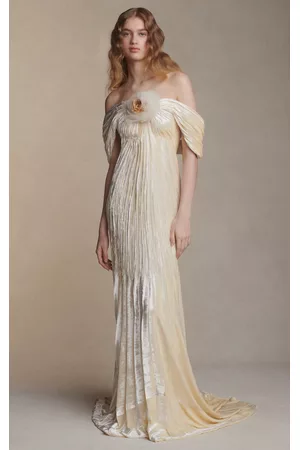 Danielle Frankel Women Evening Dresses & Gowns - Women's Suki Draped Pleated Velvet Gown - - US 00 - Only At Moda Operandi