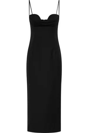 Beare Park Women Pencil Dresses - Women's Exclusive Cowl Neck Wool Pencil Dress - - AU 8 - Moda Operandi