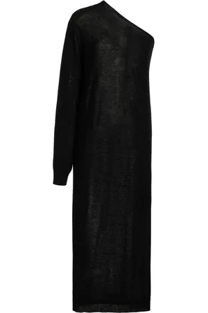 The Frankie Shop Women Asymmetrical Dresses - Women's Lina Asymmetric Loose-Knit Midi Dress - - XS - Moda Operandi