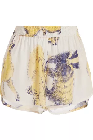 Stella McCartney Women Shorts - Women's Printed Silk Mini Shorts - - IT 38 - Moda Operandi