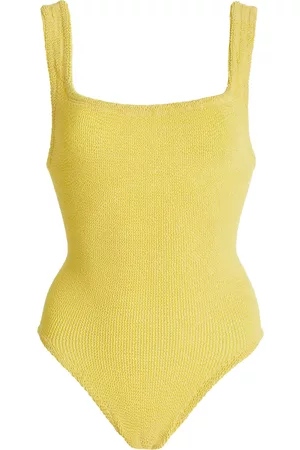 Hunza G Women Swimsuits - Women's Square-Neck Seersucker One-Piece Swimsuit - - OS - Moda Operandi