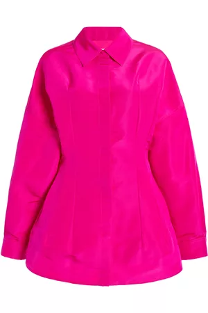 VALENTINO Women Jackets - Women's Silk Faille Caban Jacket - - IT 38 - Moda Operandi