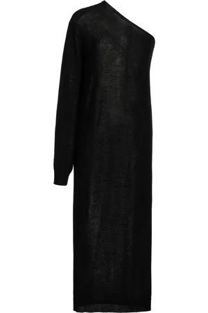 The Frankie Shop Women Asymmetrical Dresses - Women's Lina Asymmetric Loose-Knit Midi Dress - - XS - Moda Operandi
