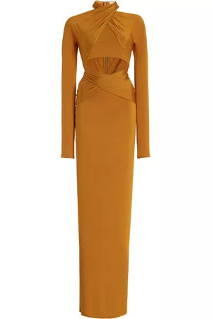 LAPOINTE Women Maxi Dresses - Women's Cotton-Blend Jersey Maxi Wrap Dress - - US 2 - Moda Operandi