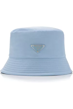 Prada Silk-twill Visor Hat - Blue