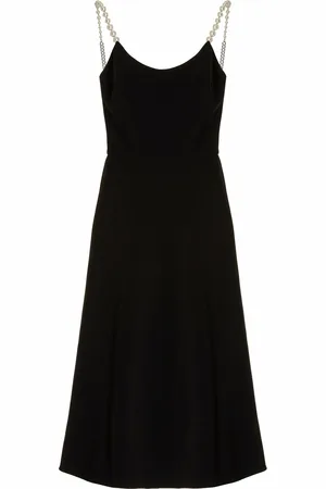 Miu Miu Pearl-Detailed Cady Midi Dress - - IT 36 - Moda Operandi