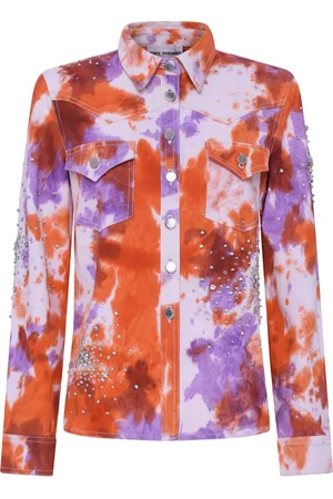 des Phemmes Women's Tie-Dye Denim Shirt