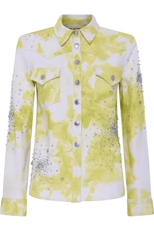 des Phemmes Women's Tie-Dye Denim Shirt