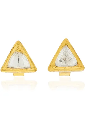 Amrapali 18K Yellow Kundan Diamond Stud Earrings - - OS - Moda Operandi - Gifts For Her