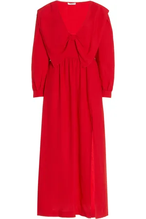 Miu Miu Satin Sable Dress - - IT 36 - Moda Operandi