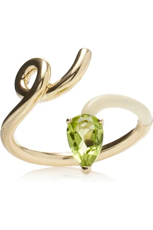 BEA BONGIASCA Half 9K Peridot; And Enamel Ring - - US 6 - Moda Operandi - Gifts For Her