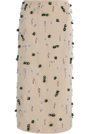CHRISTOPHER ESBER Embla Beaded Woven Midi Skirt - - AU 10 - Moda Operandi